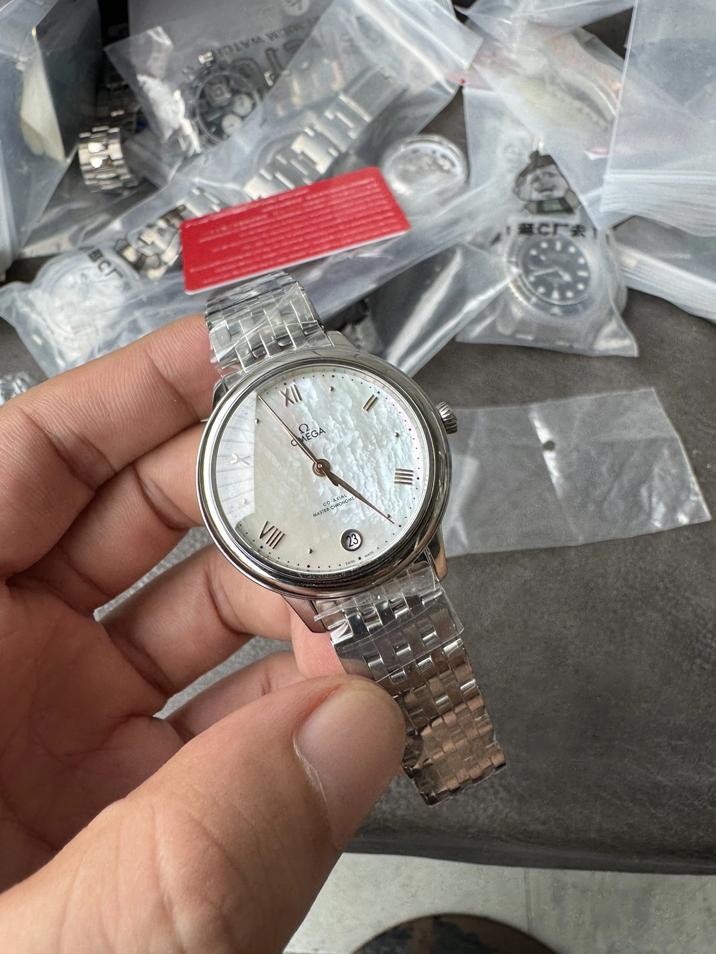 CBD Factory Omega De Ville Prestige 34mm Mother-of-Pearl Dial (434.10.34.20.05.001) 1:1 Super Clone -DD8800 Movement Casual 333